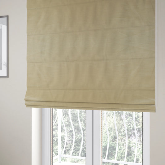 Rome Designer Silk Shine Velvet Effect Chenille Plain Furnishing Fabric In White Silver Colour - Roman Blinds