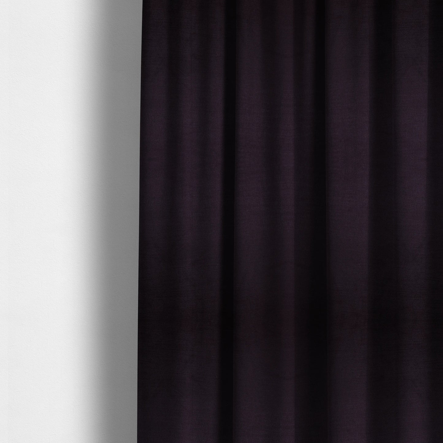 Rome Designer Silk Shine Velvet Effect Chenille Plain Furnishing Fabric In Purple Colour - Made To Measure Curtains