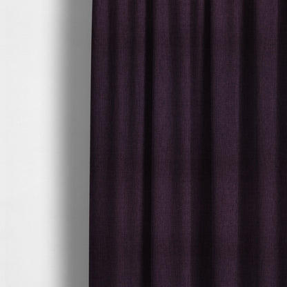 Romeo Modern Furnishing Soft Textured Plain Jacquard Basket Weave Fabric In Purple Colour - Made To Measure Curtains