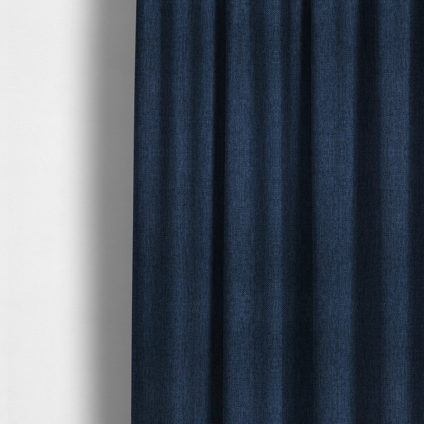 Romeo Modern Furnishing Soft Textured Plain Jacquard Basket Weave Fabric In Blue Colour - Made To Measure Curtains