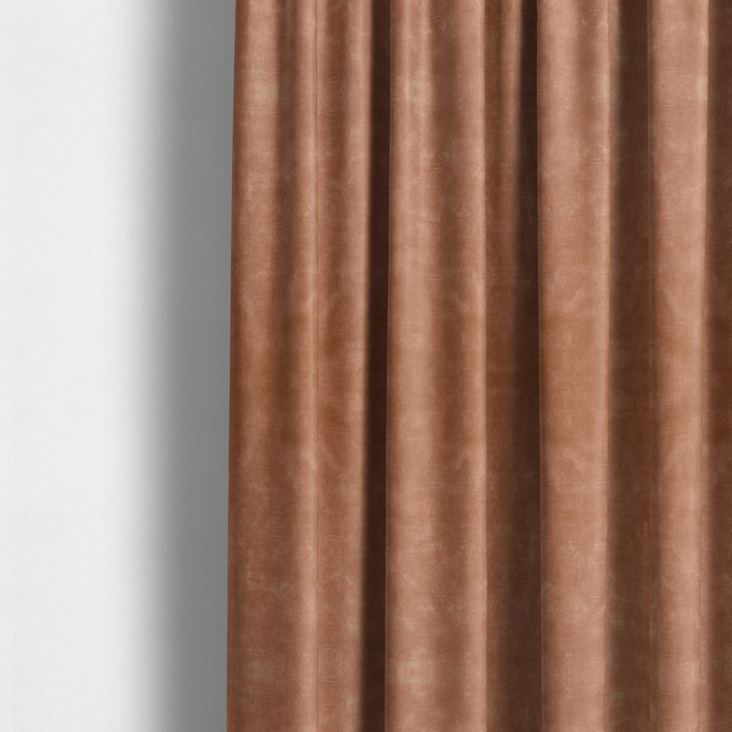 Saluzzo Pink Colour Velvet Smooth Ribbed Velveteen Textured Upholstery Fabric - Made To Measure Curtains