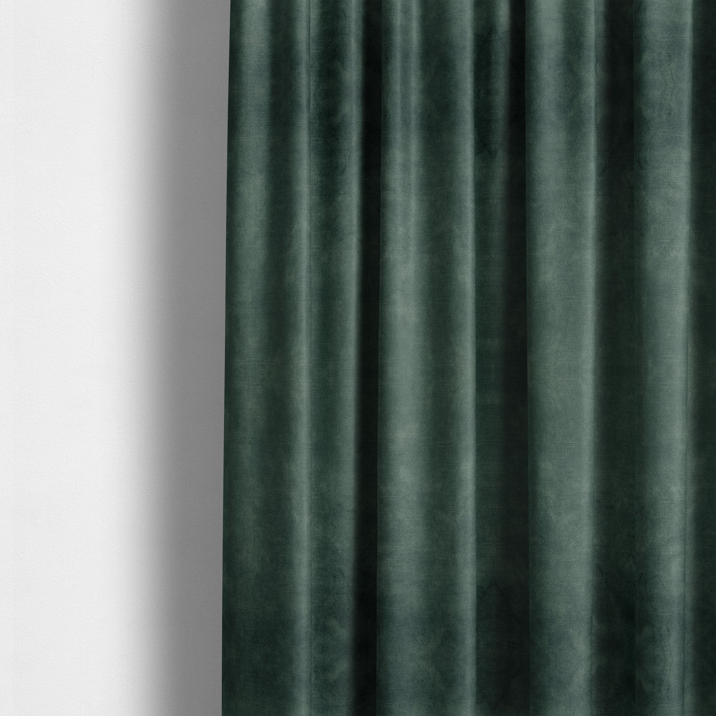 Saluzzo Blue Colour Velvet Smooth Ribbed Velveteen Textured Upholstery Fabric - Made To Measure Curtains