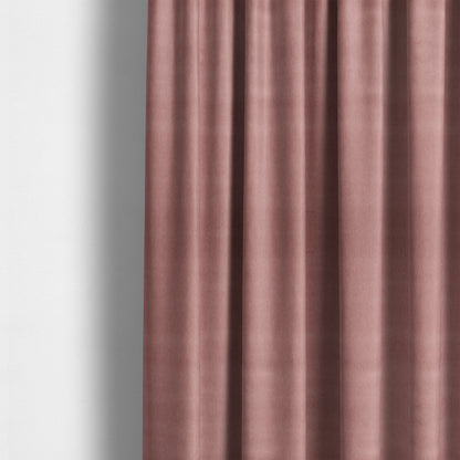 Samaya Cotton Velvet Soft Pastel Coloured Fabric In Pink - Made To Measure Curtains