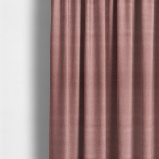 Samaya Cotton Velvet Soft Pastel Coloured Fabric In Pink - Made To Measure Curtains