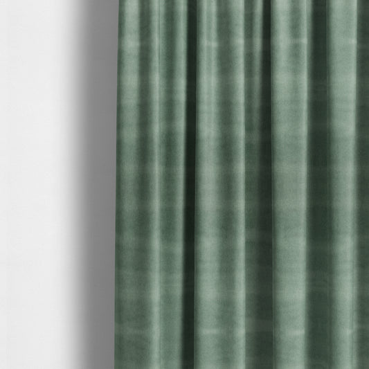 Samaya Cotton Velvet Soft Pastel Coloured Fabric In Green - Made To Measure Curtains