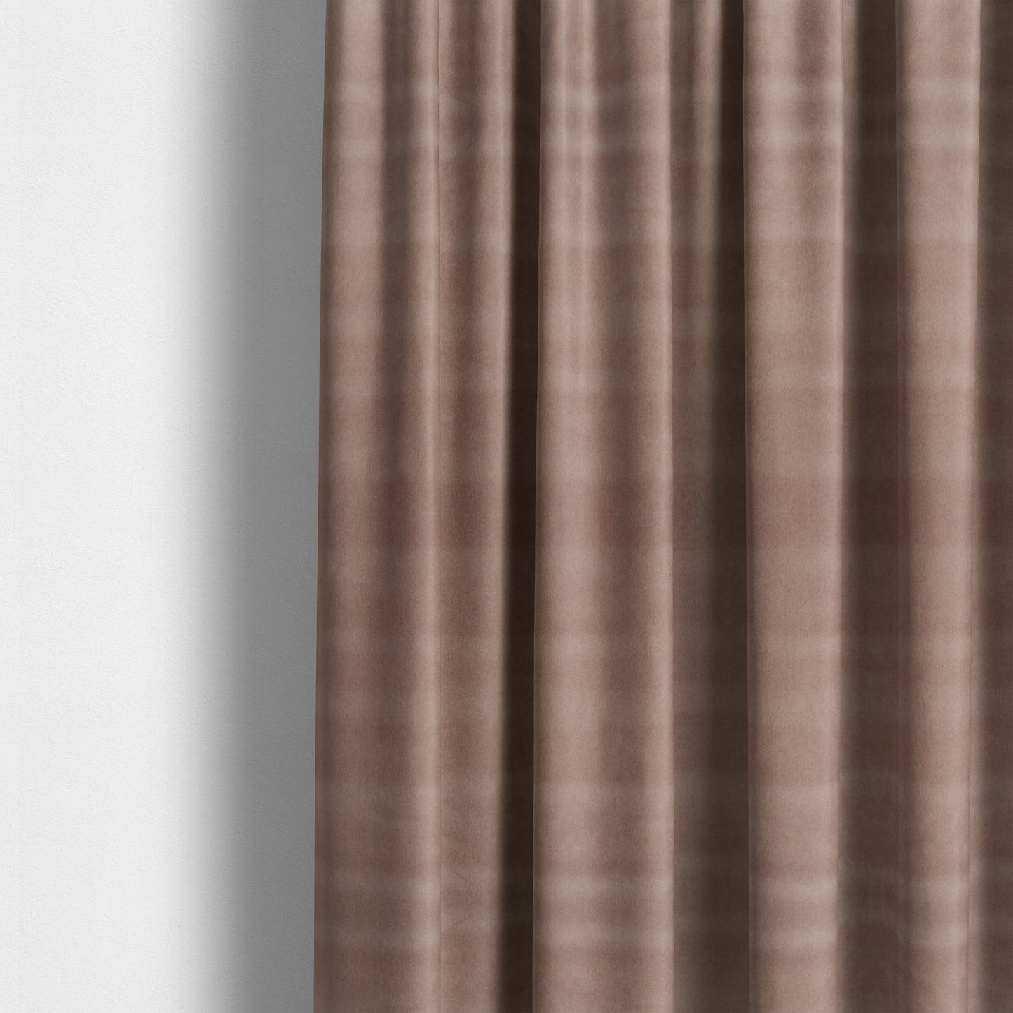 Samaya Cotton Velvet Soft Pastel Coloured Fabric In Soft Pink - Made To Measure Curtains