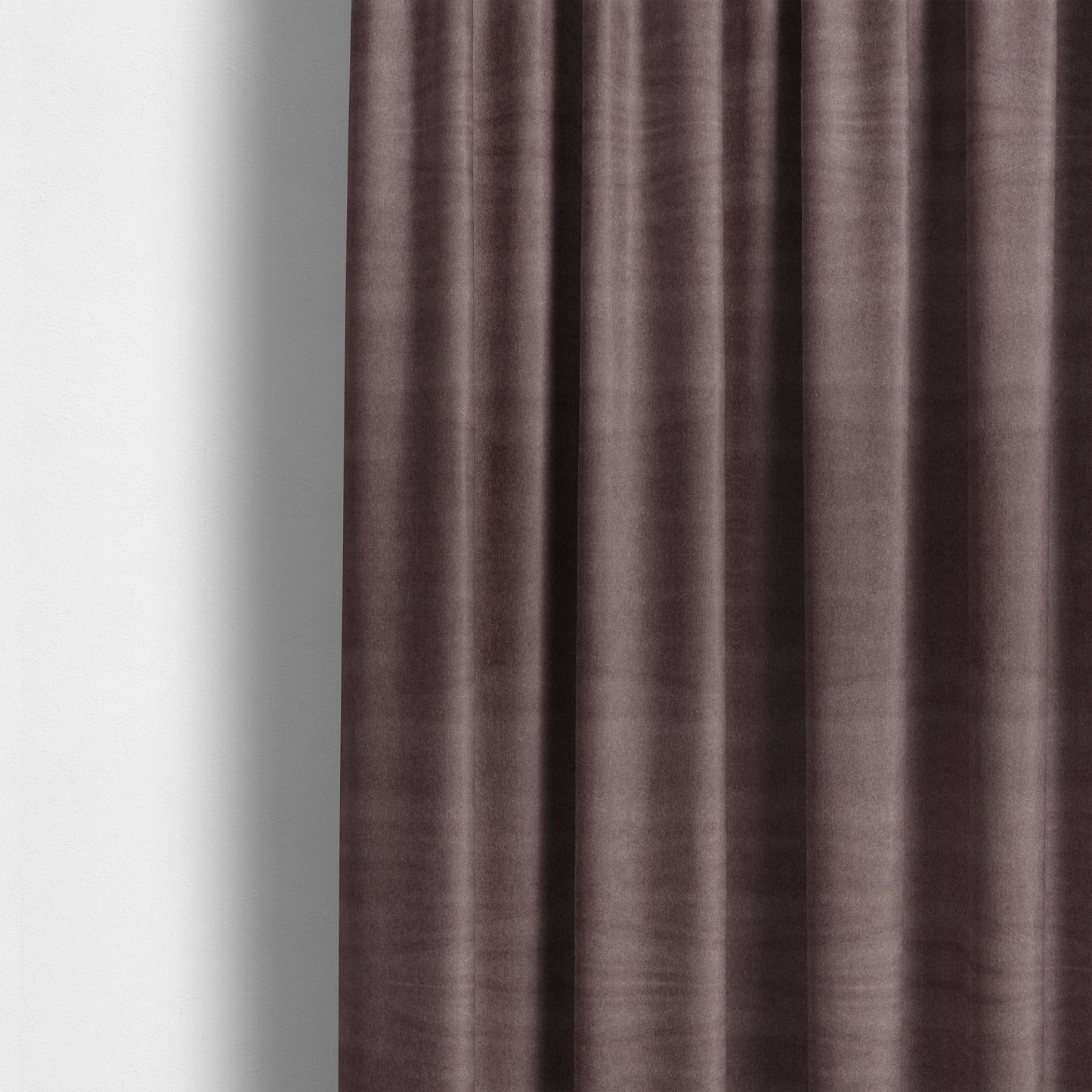 Samaya Cotton Velvet Soft Pastel Coloured Fabric In Purple - Made To Measure Curtains