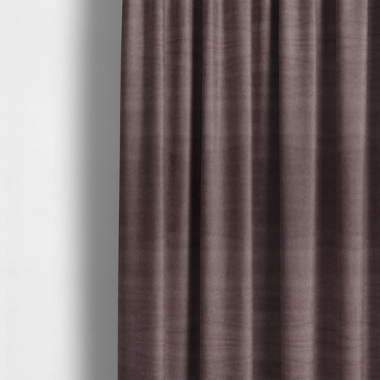 Samaya Cotton Velvet Soft Pastel Coloured Fabric In Purple - Made To Measure Curtains