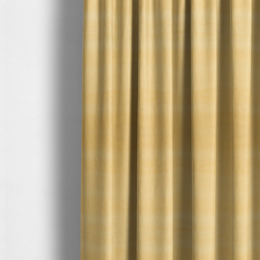 Samaya Cotton Velvet Soft Pastel Coloured Fabric In Yellow - Made To Measure Curtains