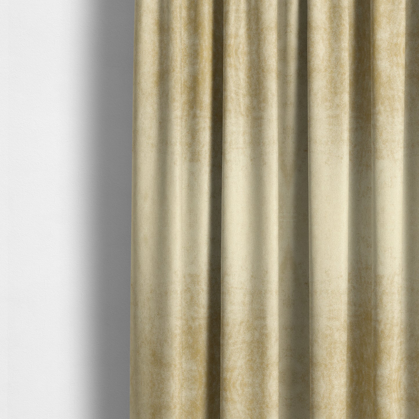 Savoy Lustrous Plain Velvet Upholstery Fabrics In Cream Colour - Made To Measure Curtains