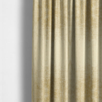 Savoy Lustrous Plain Velvet Upholstery Fabrics In Cream Colour - Made To Measure Curtains