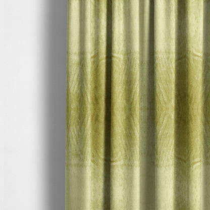 Savoy Lustrous Plain Velvet Upholstery Fabrics In Lime Green Colour - Made To Measure Curtains