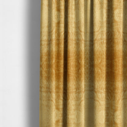 Savoy Lustrous Plain Velvet Upholstery Fabrics In Gold Colour - Made To Measure Curtains