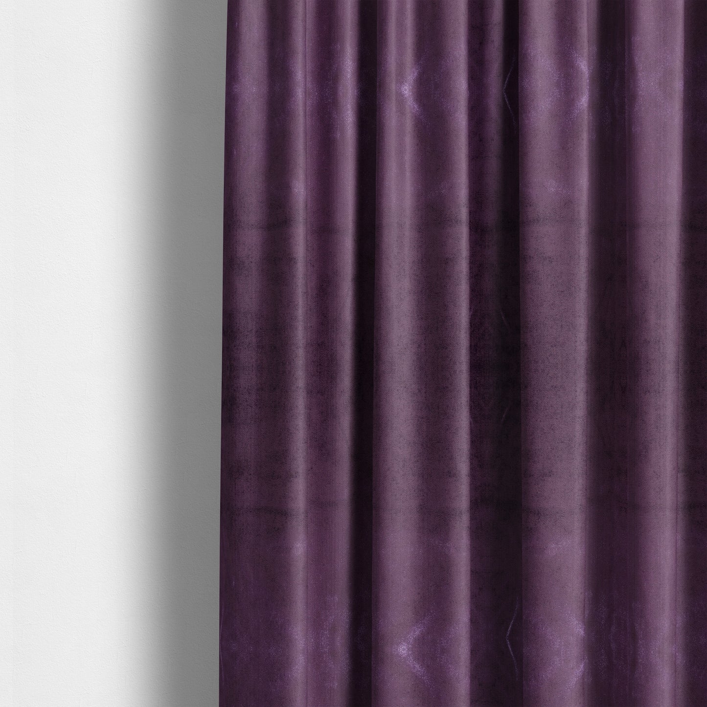 Savoy Lustrous Plain Velvet Upholstery Fabrics In Violet Purple Colour - Made To Measure Curtains