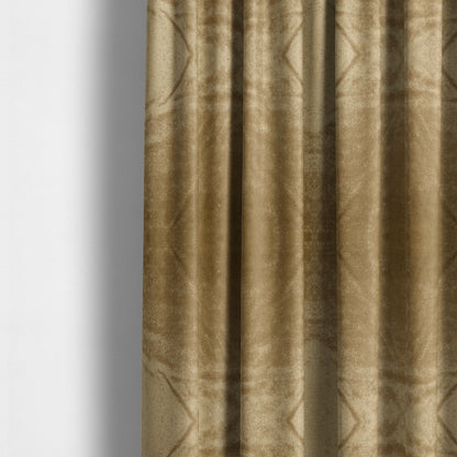 Savoy Lustrous Plain Velvet Upholstery Fabrics In Latte Brown Colour - Made To Measure Curtains