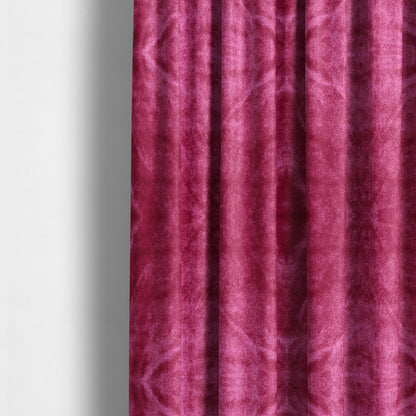 Savoy Lustrous Plain Velvet Upholstery Fabrics In Magenta Pink Colour - Made To Measure Curtains