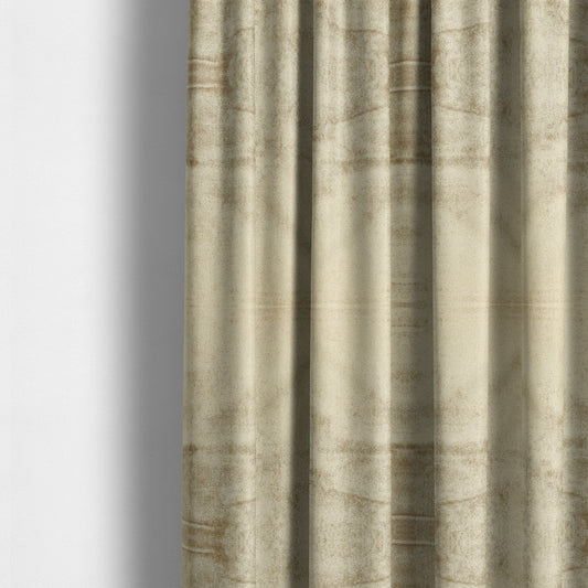 Savoy Lustrous Plain Velvet Upholstery Fabrics In Beige Colour - Made To Measure Curtains