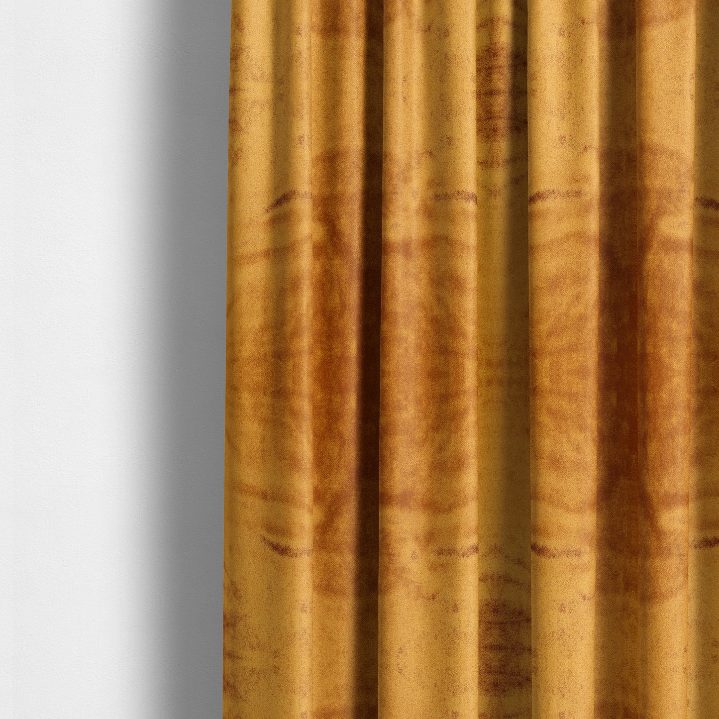 Savoy Lustrous Plain Velvet Upholstery Fabrics In Rust Orange Colour - Made To Measure Curtains