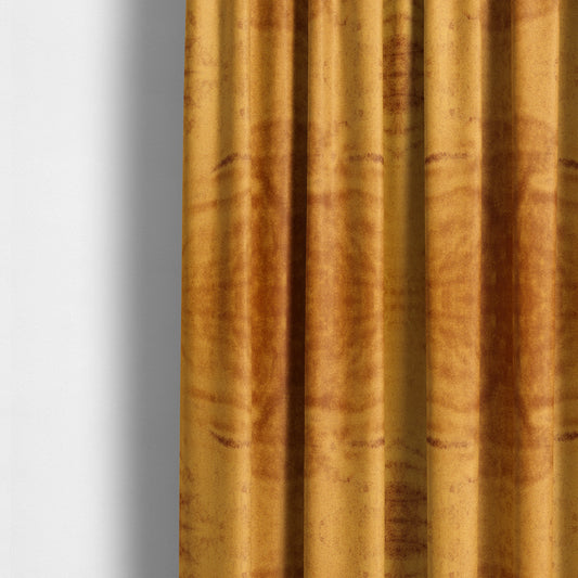 Savoy Lustrous Plain Velvet Upholstery Fabrics In Rust Orange Colour - Made To Measure Curtains