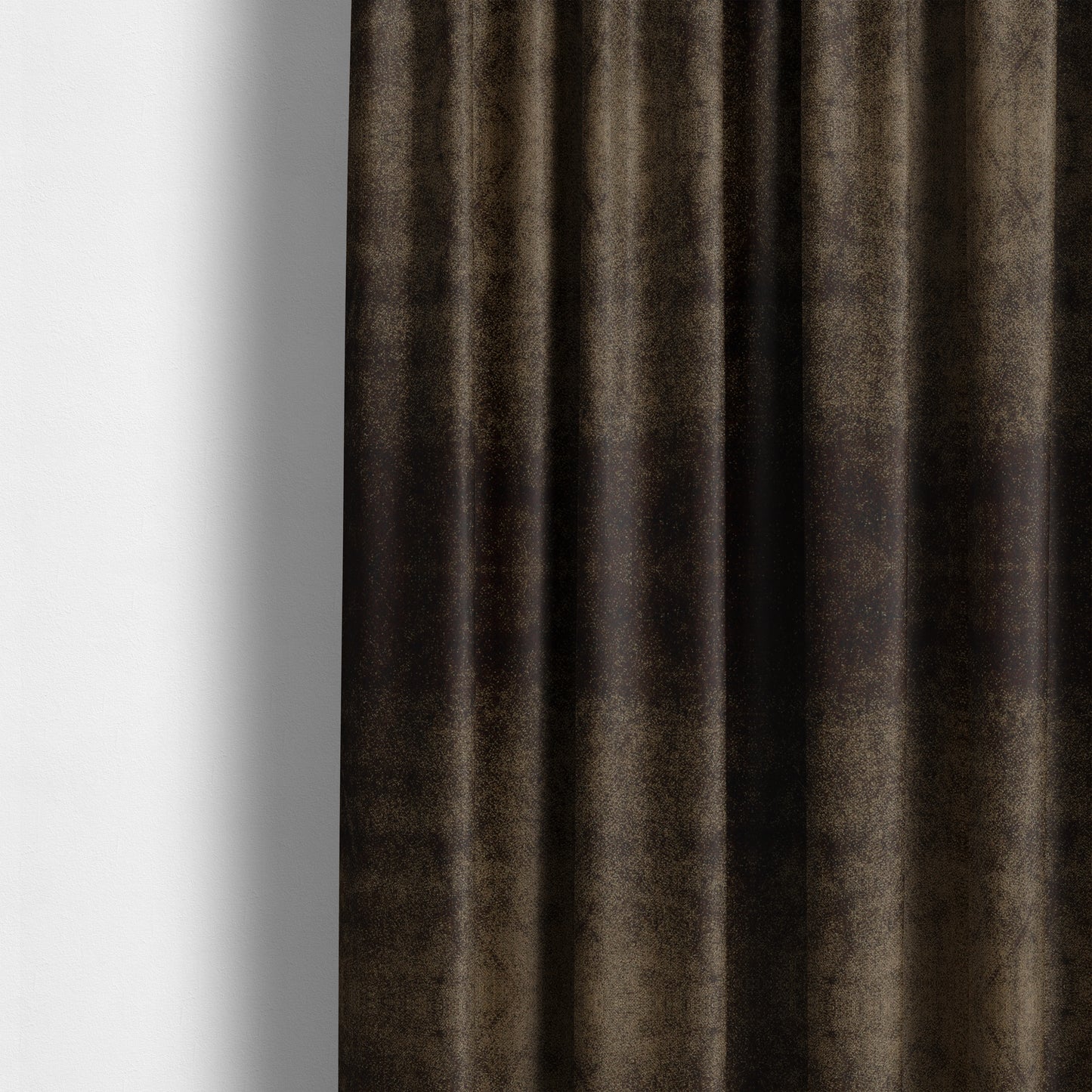 Savoy Lustrous Plain Velvet Upholstery Fabrics In Brown Colour - Made To Measure Curtains