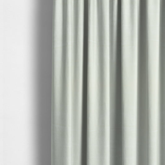 Savoy Lustrous Plain Velvet Upholstery Fabrics In White Colour - Made To Measure Curtains