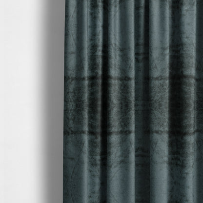 Savoy Lustrous Plain Velvet Upholstery Fabrics In Black Colour - Made To Measure Curtains