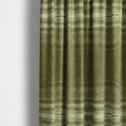 Savoy Lustrous Plain Velvet Upholstery Fabrics In Moss Green Colour - Made To Measure Curtains