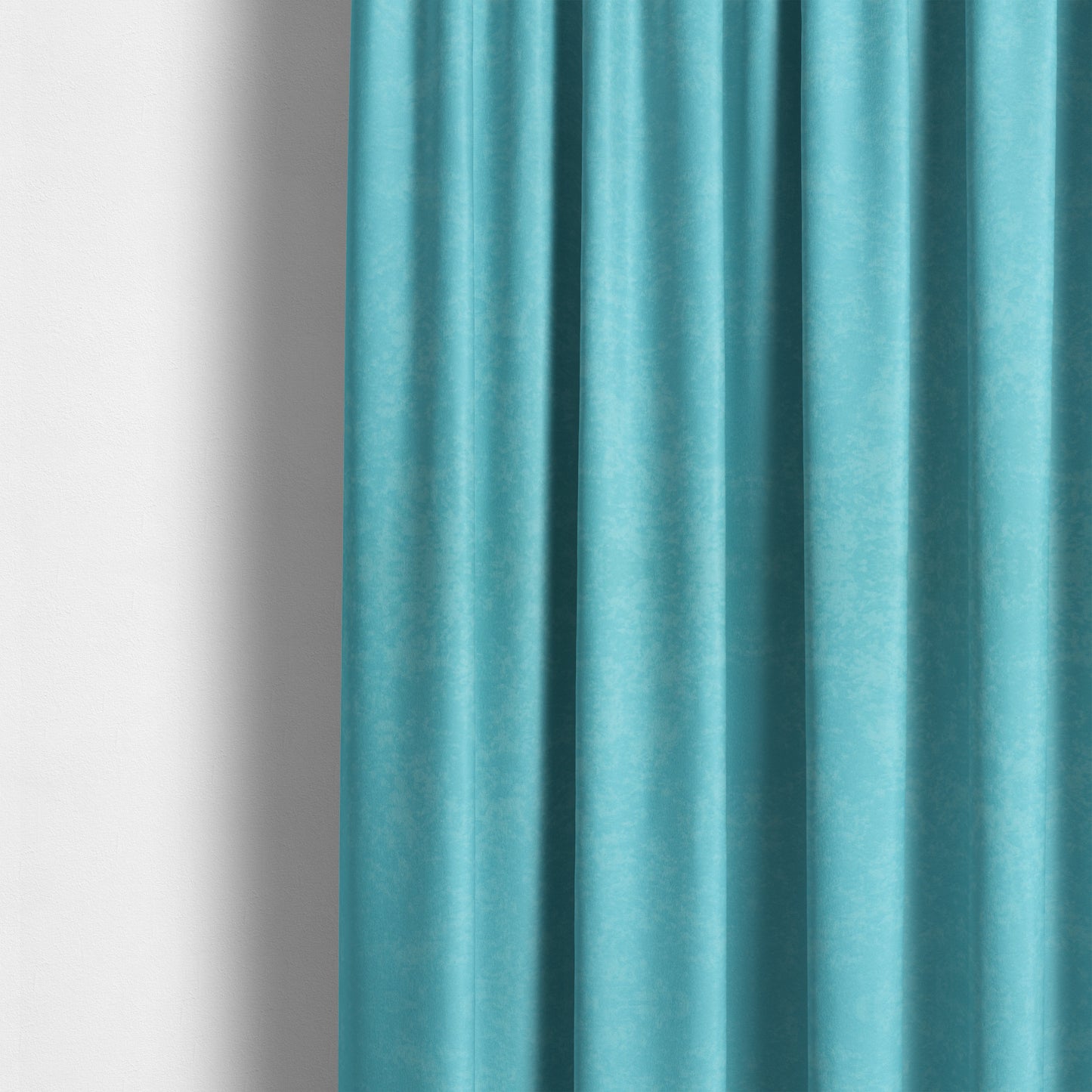 Sicily Soft Lightweight Low Pile Velvet Upholstery Fabric In Light Blue Teal Colour - Made To Measure Curtains