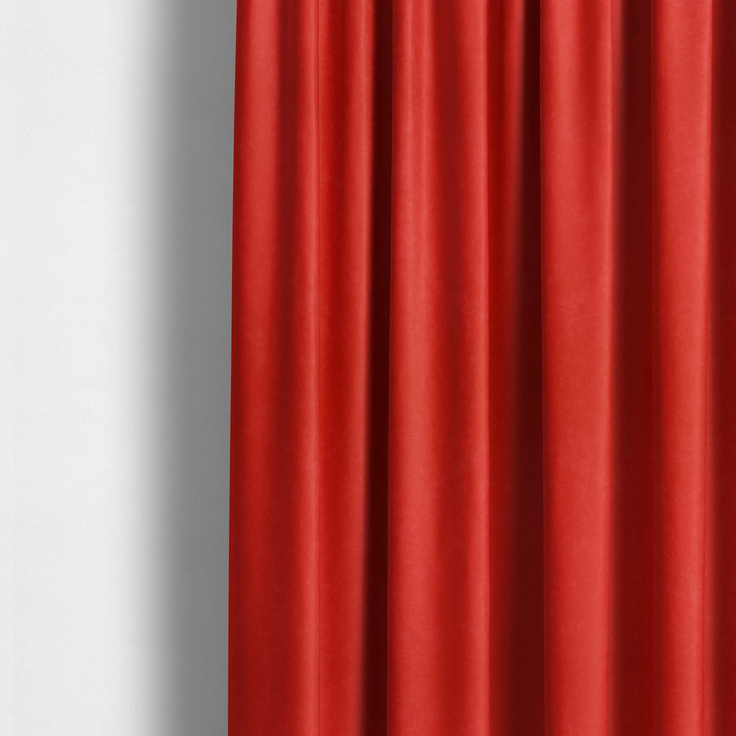 Sicily Soft Lightweight Low Pile Velvet Upholstery Fabric In Red Colour - Made To Measure Curtains