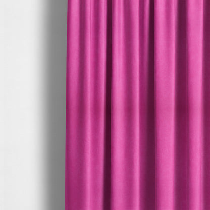 Sicily Soft Lightweight Low Pile Velvet Upholstery Fabric In Lipstick Pink Colour - Made To Measure Curtains