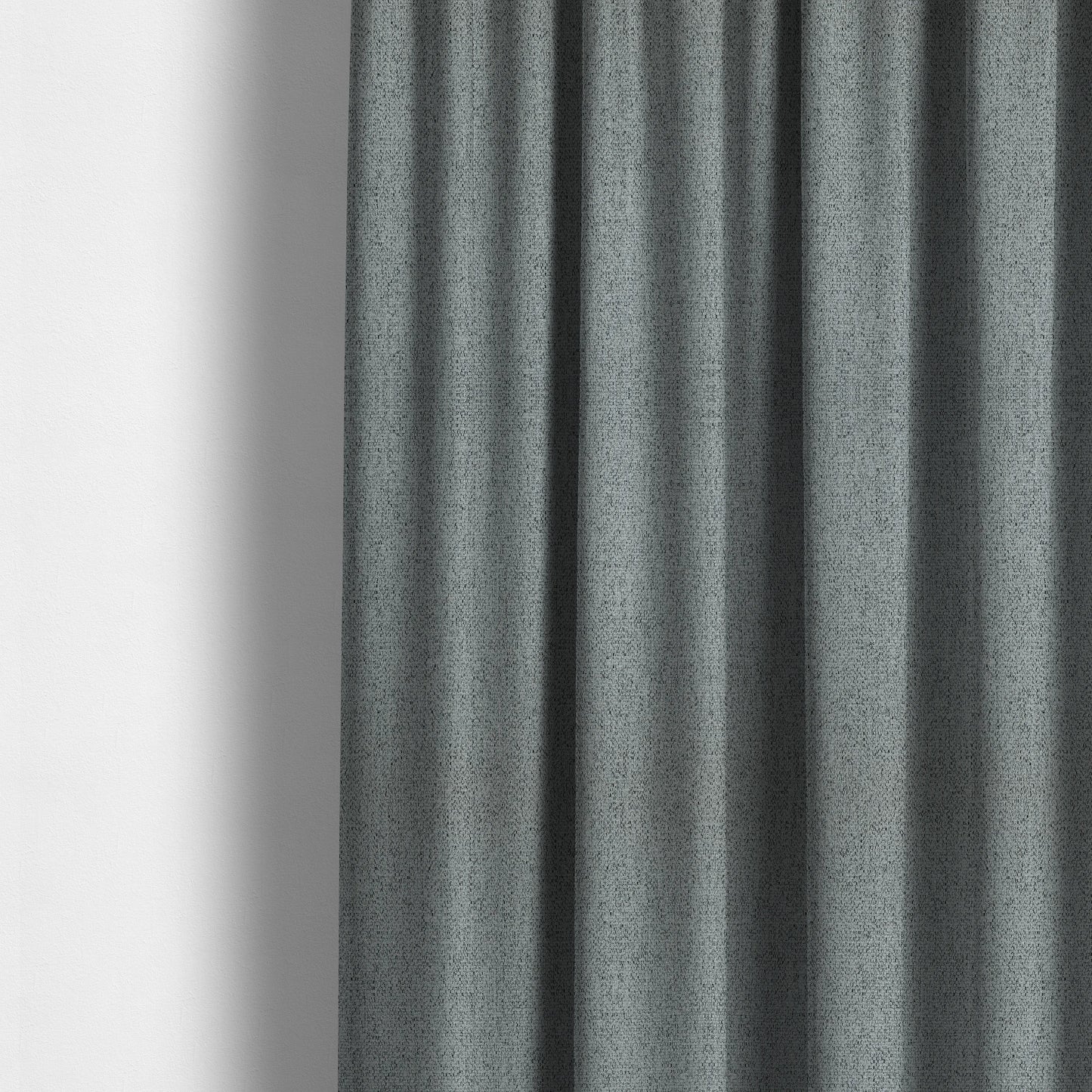 Simbai Plain Woven Jacquard Textured Chenille Furnishing Fabric In Grey Colour - Made To Measure Curtains