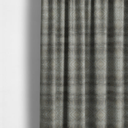 Sorata Velvet Textured Heavyweight Pattern Silver Grey Colour Velvet Upholstery Furnishing Fabric - Made To Measure Curtains