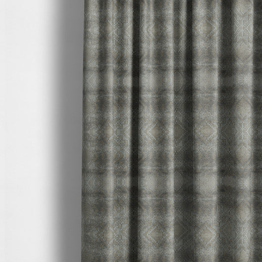 Sorata Velvet Textured Heavyweight Pattern Silver Grey Colour Velvet Upholstery Furnishing Fabric - Made To Measure Curtains