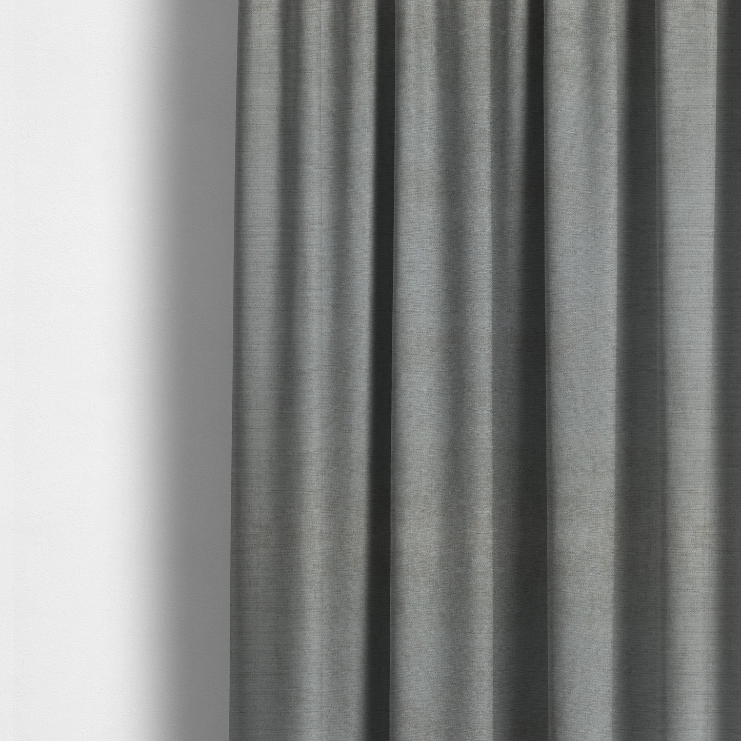 Sorento Luxurious Soft Low Pile Chenille Fabric Silver Colour Upholstery Fabrics - Made To Measure Curtains