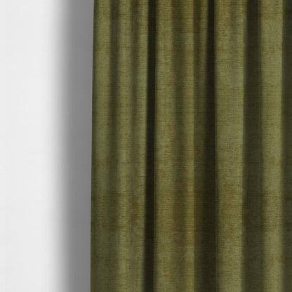 Sorento Luxurious Soft Low Pile Chenille Fabric Green Colour Upholstery Fabrics - Made To Measure Curtains