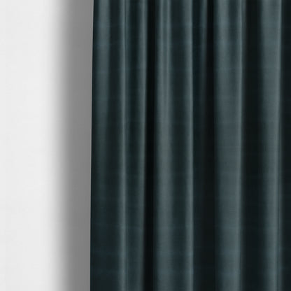 Suez Soft Moleskin Grain Textured Velvet Navy Blue Upholstery Fabric - Made To Measure Curtains