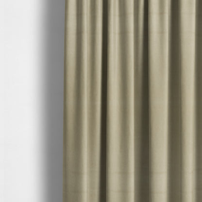 Suez Soft Moleskin Grain Textured Velvet Beige Upholstery Fabric - Made To Measure Curtains