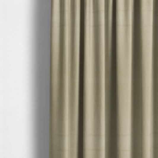 Suez Soft Moleskin Grain Textured Velvet Beige Upholstery Fabric - Made To Measure Curtains