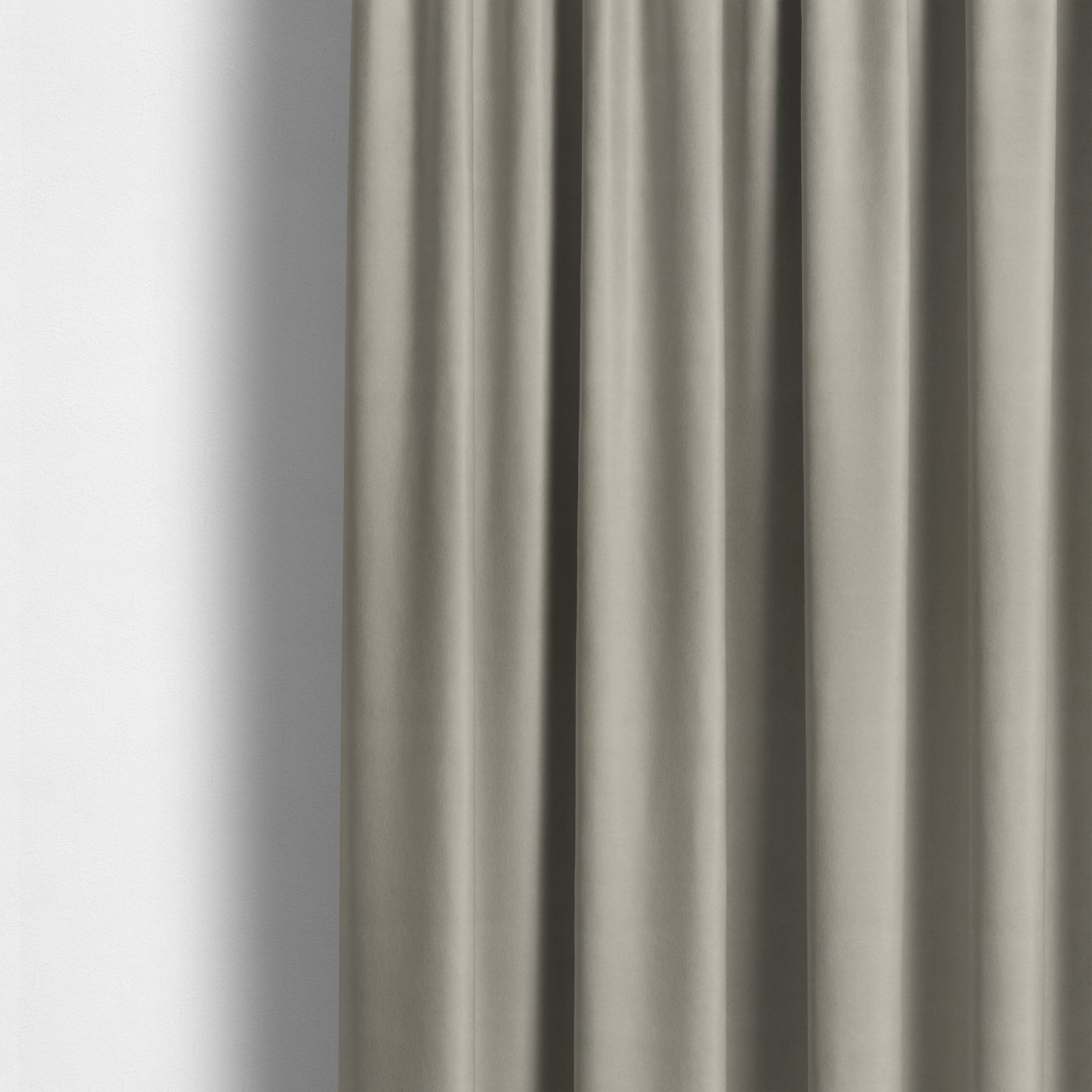 Suez Soft Moleskin Grain Textured Velvet Silver Upholstery Fabric - Made To Measure Curtains