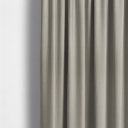 Suez Soft Moleskin Grain Textured Velvet Silver Upholstery Fabric - Made To Measure Curtains