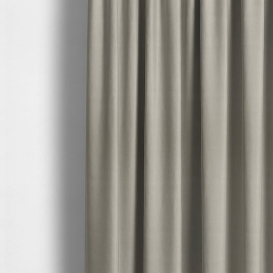 Suez Soft Moleskin Grain Textured Velvet Silver Upholstery Fabric - Made To Measure Curtains