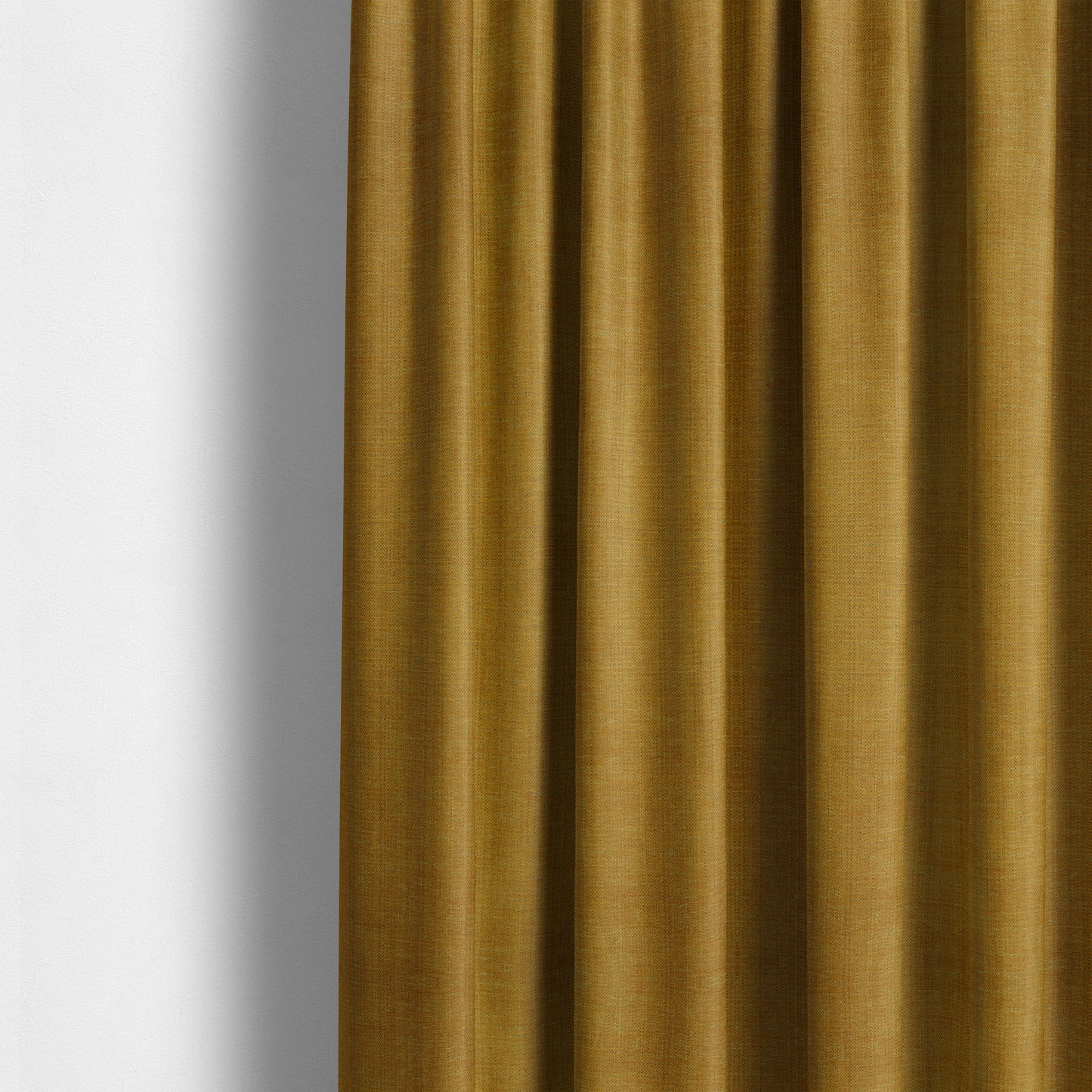 Tanga Superbly Soft Textured Plain Chenille Material Yellow Colour Furnishing Upholstery Fabrics - Made To Measure Curtains