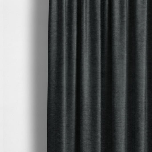 Tanga Superbly Soft Textured Plain Chenille Material Grey Colour Furnishing Upholstery Fabrics - Made To Measure Curtains