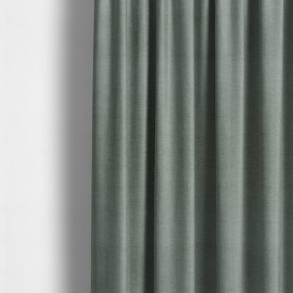 Tanga Superbly Soft Textured Plain Chenille Material Silver Colour Furnishing Upholstery Fabrics - Made To Measure Curtains