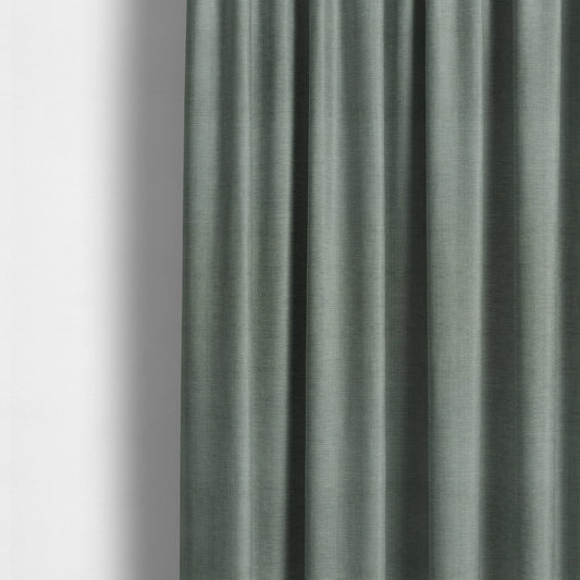 Tanga Superbly Soft Textured Plain Chenille Material Silver Colour Furnishing Upholstery Fabrics - Made To Measure Curtains