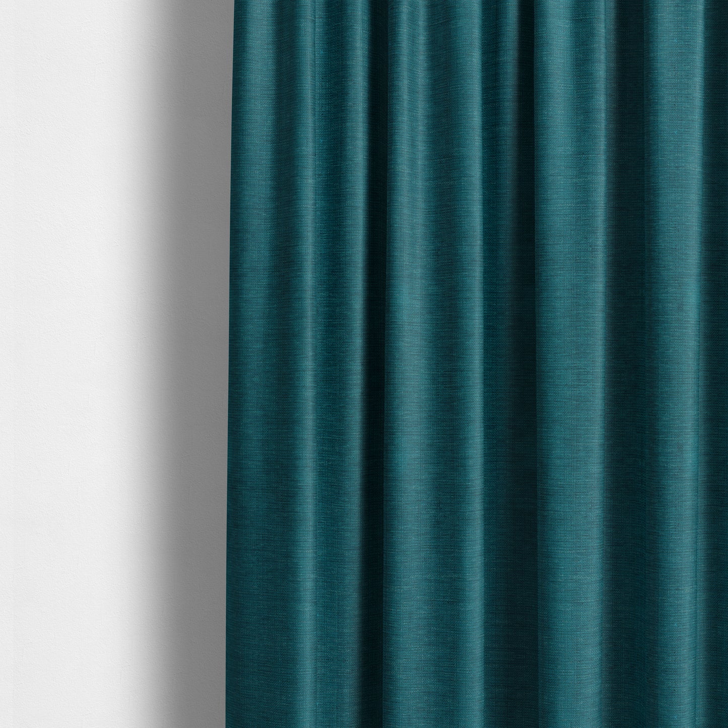 Tanga Superbly Soft Textured Plain Chenille Material Blue Teal Colour Furnishing Upholstery Fabrics - Made To Measure Curtains