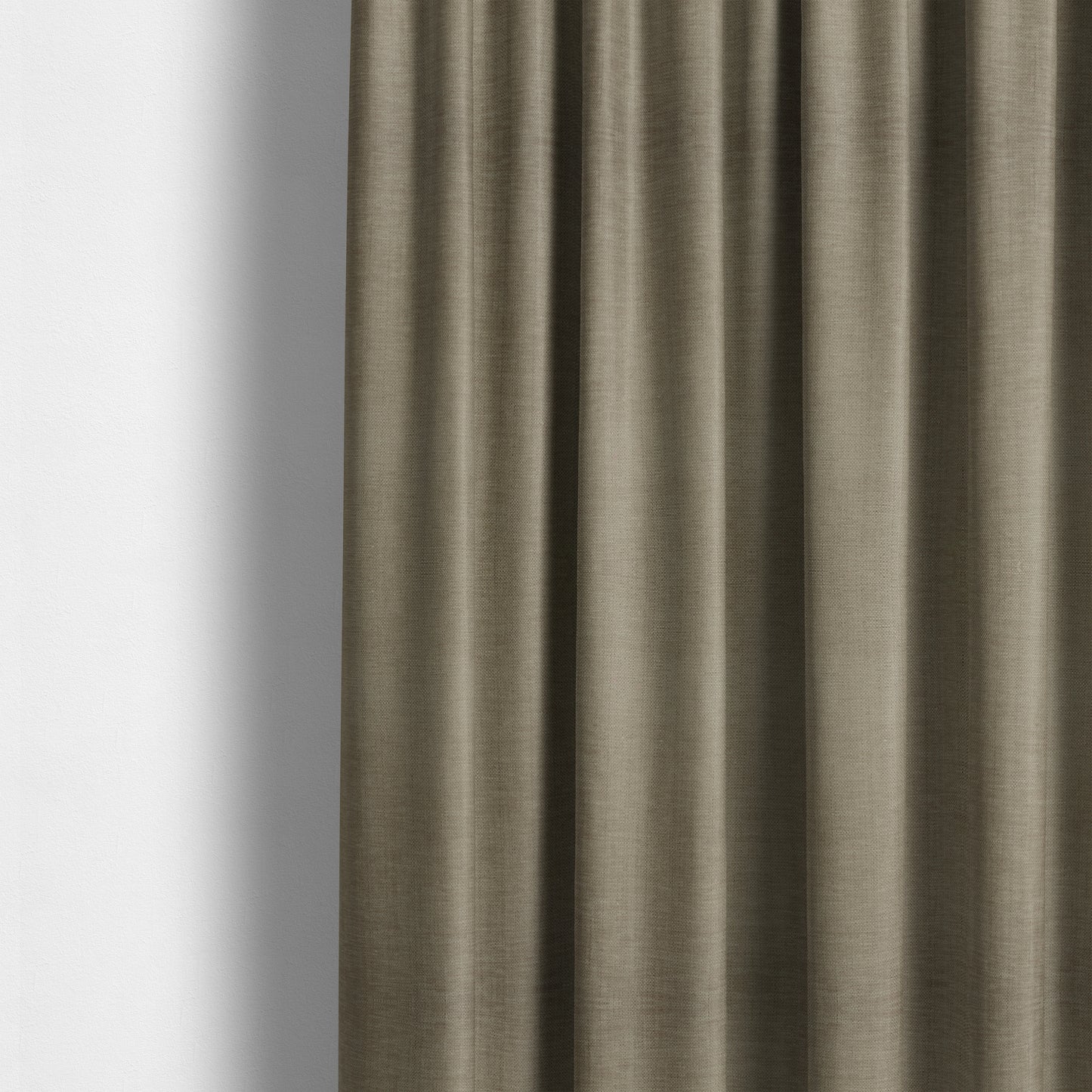 Tanga Superbly Soft Textured Plain Chenille Material Mink Colour Furnishing Upholstery Fabrics - Made To Measure Curtains