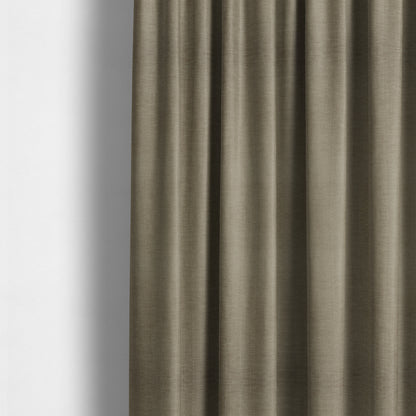 Tanga Superbly Soft Textured Plain Chenille Material Mink Colour Furnishing Upholstery Fabrics - Made To Measure Curtains