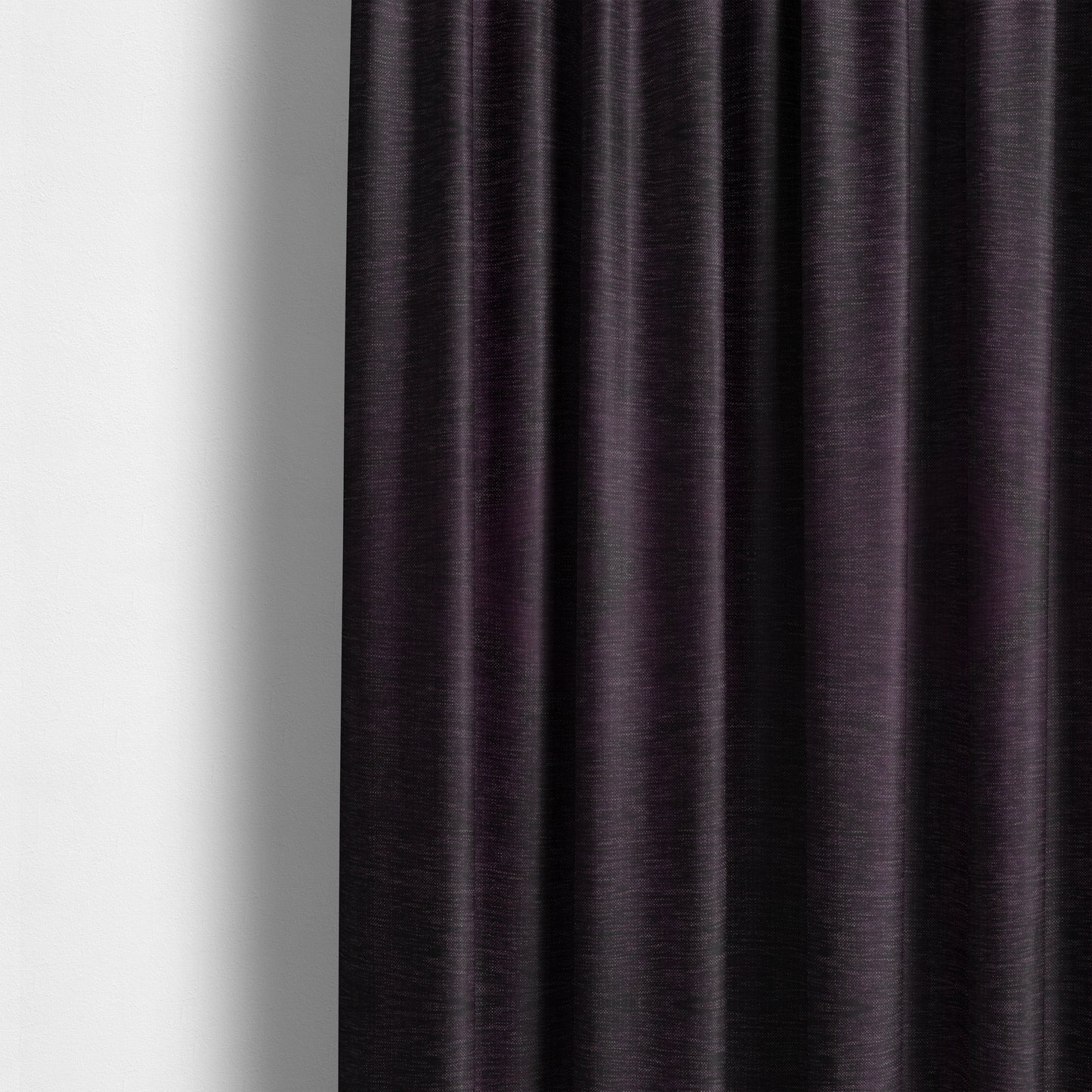 Tanga Superbly Soft Textured Plain Chenille Material Purple Colour Furnishing Upholstery Fabrics - Made To Measure Curtains