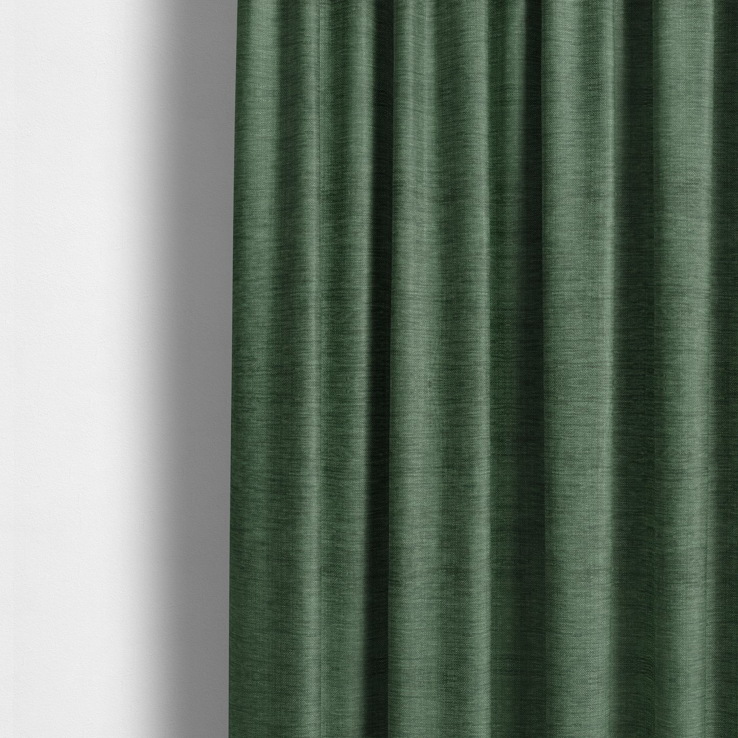 Tanga Superbly Soft Textured Plain Chenille Material Army Green Colour Furnishing Upholstery Fabrics - Made To Measure Curtains